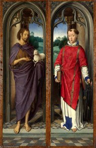 Two Panels From A Triptych — Memling, Hans, Early Netherlandish Painting