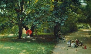 In The Park — Konstantin Yegorovich Makovsky
