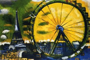 The Big Wheel — Marc Chagall, Surrealist Style