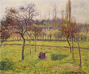 Apple Trees In A Field. — Camille Pissarro