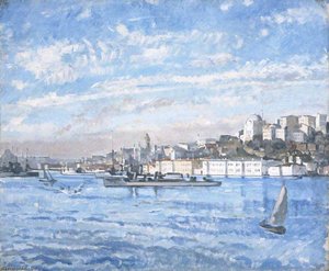 British Warships At Constantinople — Philip Connard