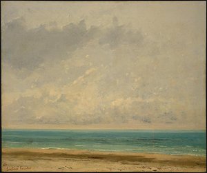 Calm Sea — Gustave Courbet, Realist Landscape Painting