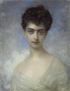 La Marquise De Modene , Nee Jeanne Marie Clementine Thomas De Bojano (1862 1937) — Ernest Hébert (antoine Auguste Ernest Hebert)