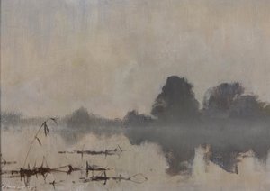 River Mist, Ludham — Edward Seago