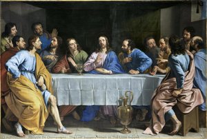 The Last Supper, Known As The Little Supper — Philippe De Champaigne, Baroque Classicism