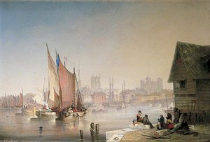Rochester, Kent, A Misty Morning — Adolphus Knell