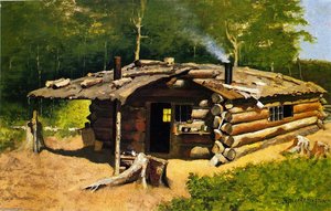Thompson's Cabin On Silver Lake — Фредерик Ремингтон, American Realism