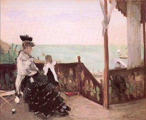 In A Villa At The Seaside — Berthe Morisot