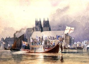 Arrival Of The Lord Mayor At Westminster — Richard Henry Nibbs
