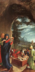 Entombment, Approx Oil On Panel, Art History — Albrecht Altdorfer