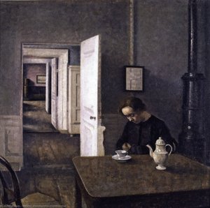 Interior, Strandgade 25 — Vilhelm (hammershøi)hammershoi