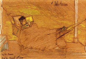 Miss Frances Lewis In A Hammok — Frederick Childe Hassam