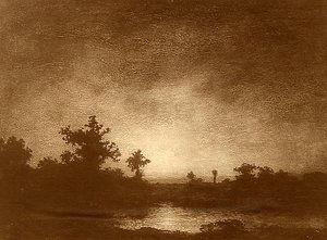 Sunburst, (painting) — Ralph Albert Blakelock, Romanticism