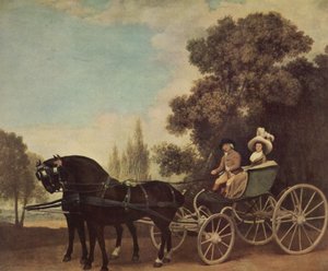 Lord And Lady In A Phaeton — George Stubbs