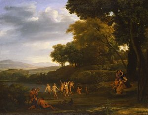 Landscape With Dancing Satyrs And Nymphs — Claude Lorrain (claude Gellée)