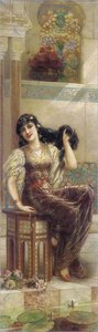 A Lady Styling Her Hair — Emile Eisman Semenovsky