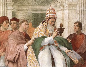 Gregor Ix Genehmigt Die Definienten (detail) — Raffael