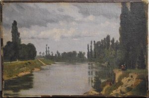 Paysage Avec Une Rivière — Mariller Charles Philibert