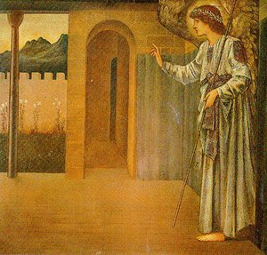 The Annunciation The Angel — Edward Coley Burne-jones