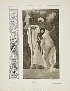 Das Märchen (the Fairytale), 1884. Lithograph From The Portfolio — Gustav Klimt, Vienna Secession