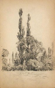 Poplar Trees — John Ottis Adams