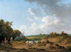A Gypsy Encampment — George Morland