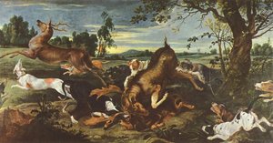 Deer Hunting — Frans Snyders