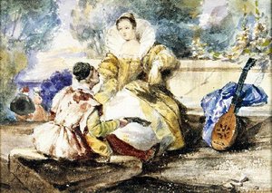 Lute Lesson — Richard Parkes Bonington