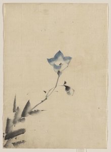 青い花弁の穂先 — 葛飾北斎 (katsushika Hokusai)