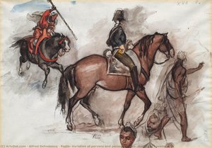 Recto: Varieties of persons and persons; verso: studies of cavaliers