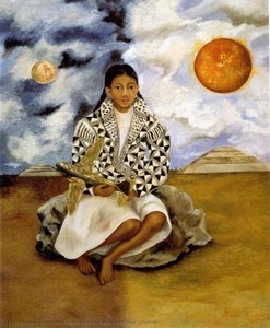 Porträt Von Lucha María, Ein Mädchen Aus Tehuana — Frida Kahlo