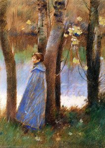 Figure In A Landscape — Theodore Robinson