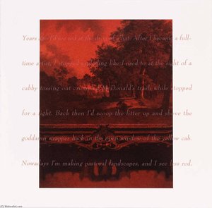 Years Ago I'd See Red, From The Portfolio Red Read — Ken Aptekar