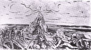 Mountain Of Humanity With The Sun Of Zarathustra — Edvard Munch, Expressionism
