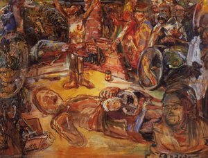 Pourquoi Nous Combattons, What We Are Fighting For, Huile Sur Toile, — Oskar Kokoschka, Early Expressionism