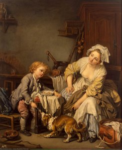 The Spoiled Child — Jean-baptiste Greuze, Rococo