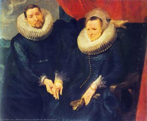 Portrait Of A Married Couple — Sir Anthony Van Dyck, Baroque
