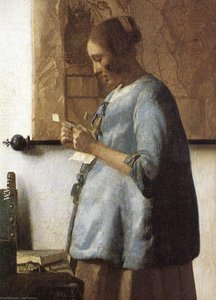Mujer Leyendo Una Carta (detalle) — Johannes Vermeer