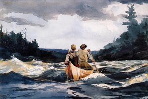 Canoa En Las Cataratas — Winslow Homer, American Realism