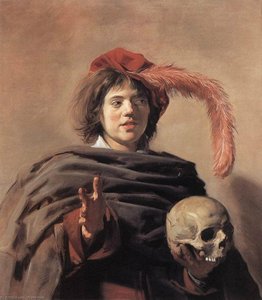 Young Man With A Skull (vanitas) — Frans Hals I, Dutch Golden Age