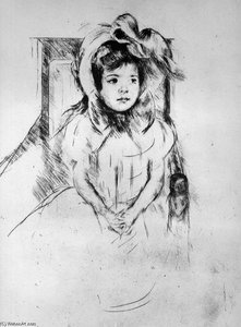 Little Girl With Cap Sun — Mary Stevenson Cassatt