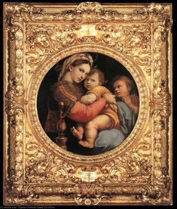 Madonna Della Seggiola (marco) — Rafael, Renaissance Humanismo