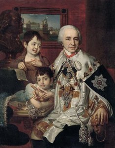 Portrait Of Count G.g. Kushelev — Vladimir Lukich Borovikovsky