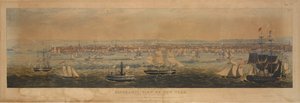 Panoramic View Of New York, From The East River — Robert Havell