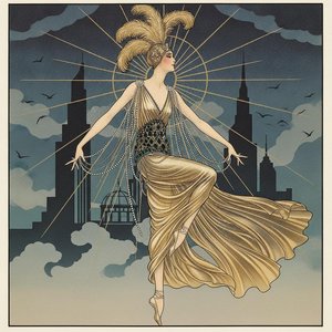 Golden Radiance Over A Midnight Urban Silhouette — Valentin Laurent De Courcey