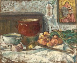 Still Life With Onions — Émile Bernard