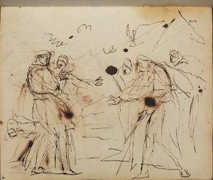 Page From A Sketchbook 19 — George Romney, Neoclassicism