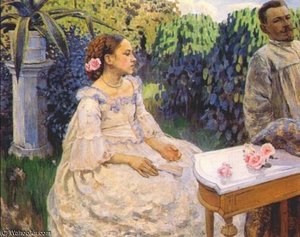 Self Portrait With Sister, — Victor Borisov Mtov