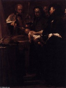 Baptism — Giuseppe Maria Crespi, Baroque Painting