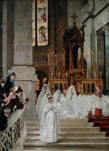 Communion At The Church Of The Trinity — Henri Gervex